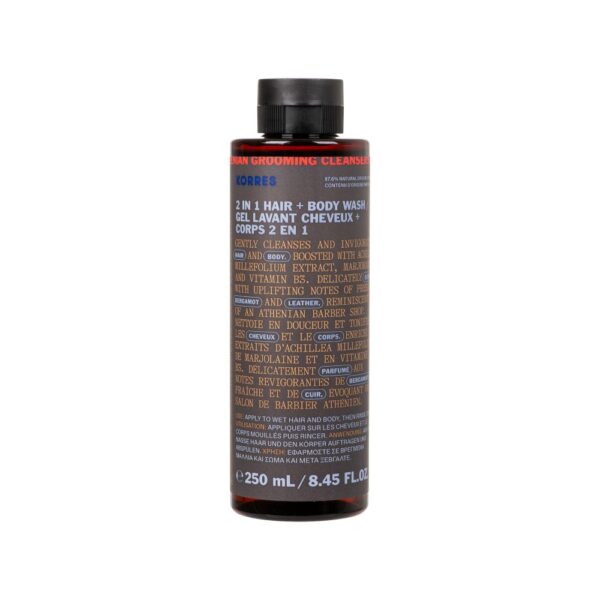 korres athenian grooming 2in1 Σαμπουάν & Αφρόλουτρο για Άνδρες, 250ml
