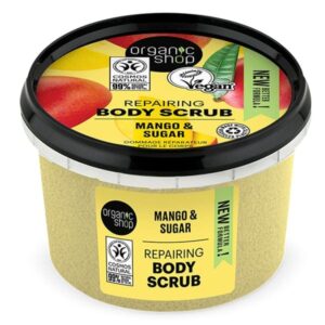 natura siberica organic shop smoothing body scrub mango, 250 ml