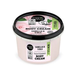 natura siberica organic shop tightening body cream camellia, 250 ml