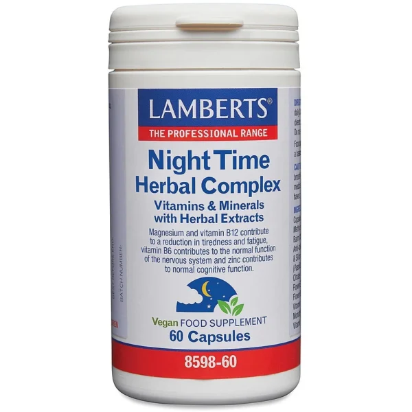 lamberts night time herbal complex 60 caps