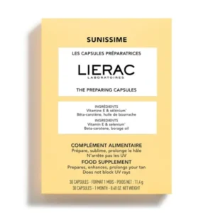 lierac sunissime capsules bronzage 30 caps