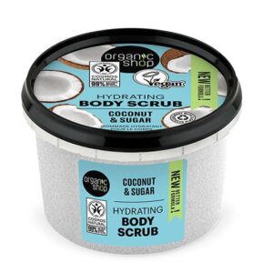natura siberica organic shop hydrating body scrub coconut, 250 ml