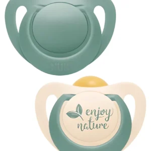 nuk for nature 18 36m green pacifier (2ΤΜΧ) ΦΥΣΙΚΗΣ ΠΡΟΕΛΕΥΣΗΣ ΠΙΠΙΛΕΣ ΚΑΟΥΤΣΟΥΚ, ΠΡΑΣΙΝΟ ΧΡΩΜΑ (10528076)