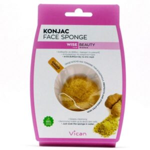 vican wise beauty konjac face sponge ginger powder