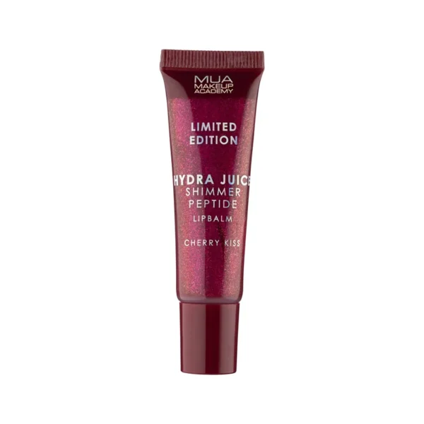 mua shimmer peptide lip balm cherry kiss