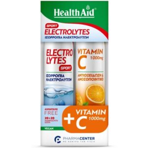 h/aid eff. electrolytes sport 20tabs combo pack vit. c 1000mg orange 20tabs