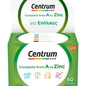 centrum adult fc tablet 1x60 ro gr (zinc)