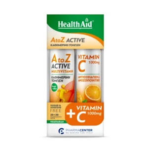 h/aid eff a to z active 20tabs combo pack vit c 1000mg orange 20tabs
