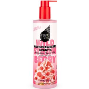 organic shop ice cream refreshing shower gel wild strawberry granita, 400ml