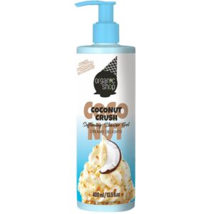 organic shop ice cream softening shower gel coconut crush 400ml