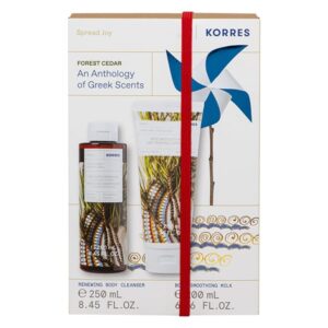 korres set forest cedar sgel 250ml&bmil