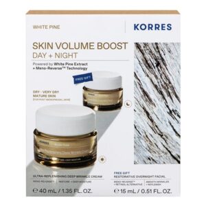 korres set w.pine dry 40ml&night cream