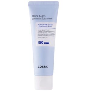 cosrx ultra light invisible sunscreen super λεπτόρρευστο ενυδατικό αντιηλιακό με υψηλή προστασία