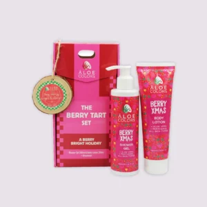 aloe+colors set berry xmas shower gel&b lotion &ornament