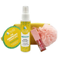 aloe+colors bag harmony mist 100ml& lip oil