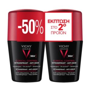 vichy lot*2 deo clinical control homme