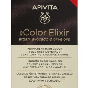 apivita ΜΥ color kit n4,20 ΚΑΣΤΑΝΟ ΒΙΟΛΕΤΙ* 20% 50&75ml